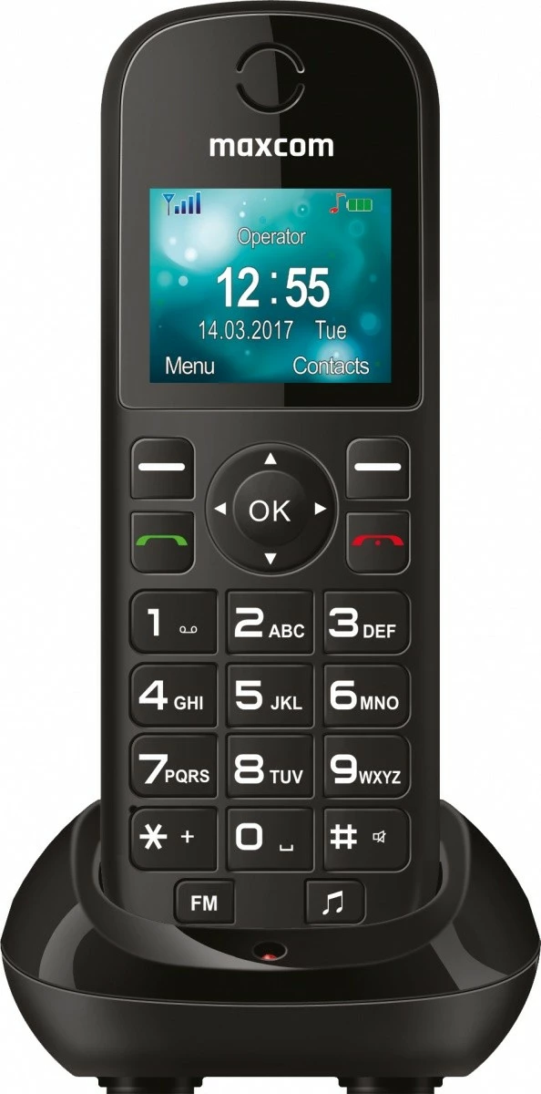 Preprost GSM telefon Maxcom MM35D SE, črn