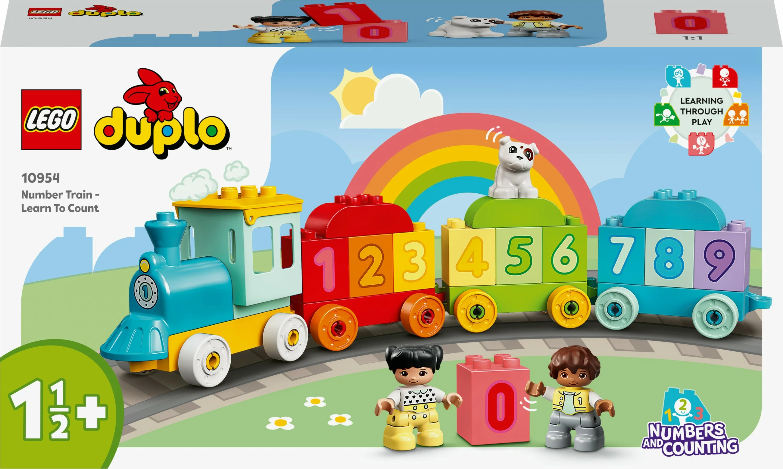 Številski vlak za učenje, LEGO DUPLO, 23 delov, večbarven