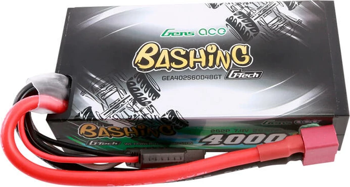 LiPo baterija Gens ace G‑Tech 4000mAh 2S2P 7.4V 60C, črna