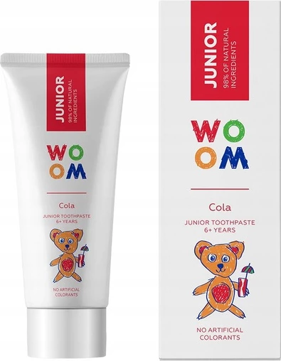 Zobna pasta za otroke Woom Junior Cola, 50 ml