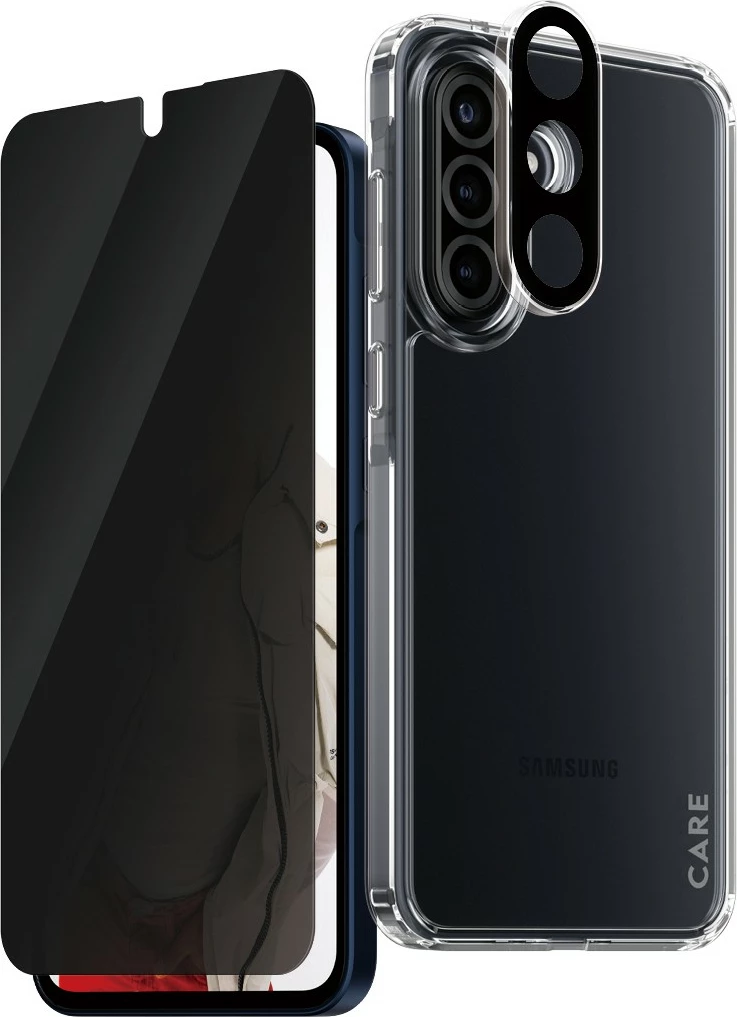Množična zaščita 3-v-1 za Samsung Galaxy A36 5G, prozorna - PanzerGlass CARE Flagship