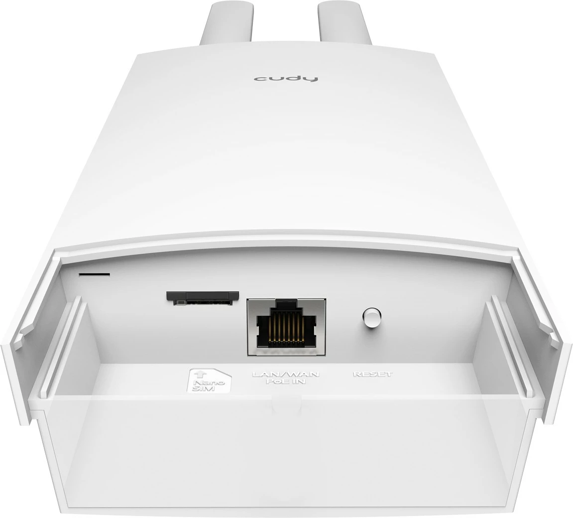 Zunanjši router Cudy LT500, 4G LTE, AC1200, nanoSIM, bel