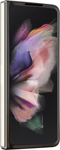 Ovitek iz eko usnja z 4G diamantnim trikotnikom Guess za Samsung Galaxy Z Fold 5, črn