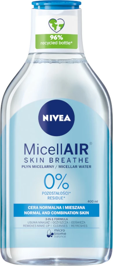 Micelarna voda za ženske Nivea MicellAir Skin Breathe, 400 ml