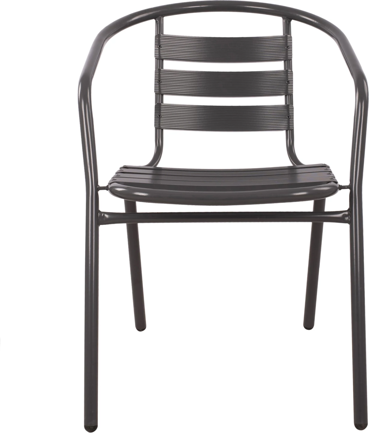 Fotelj Laura kovinsko siva z aluminijastimi rezinami FH5037.01