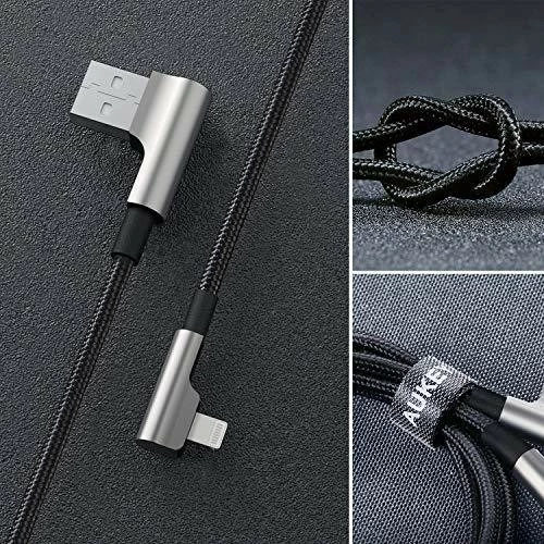 Lightning-USB kabel 2 m, kot 90°, AUKEY CB-AL01 OEM, črn