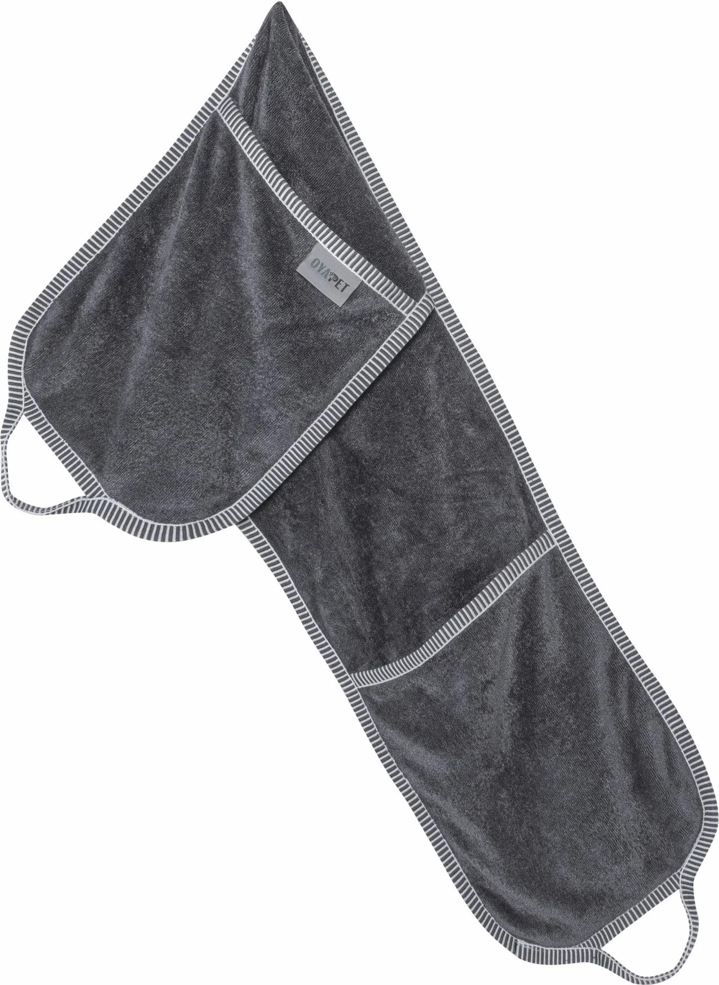 Brisača za pse, Pawtowl Paws & Whiskers, siva, 20 x 100 cm