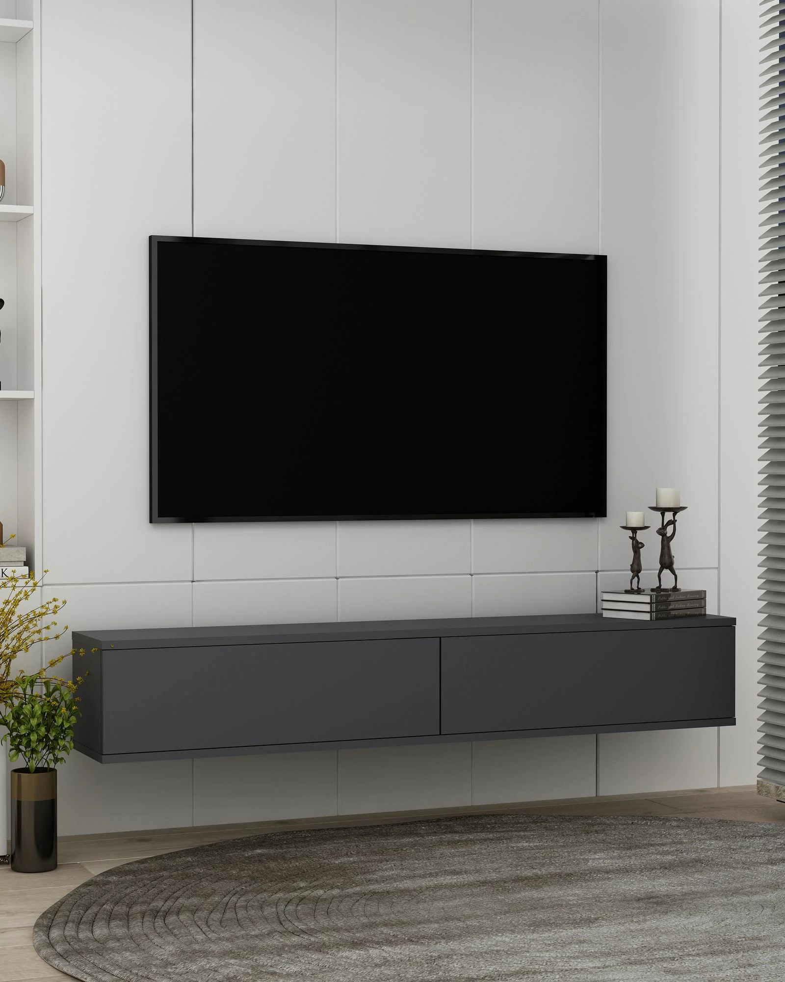 Komoda za TV Skye Decor Aris, antracit