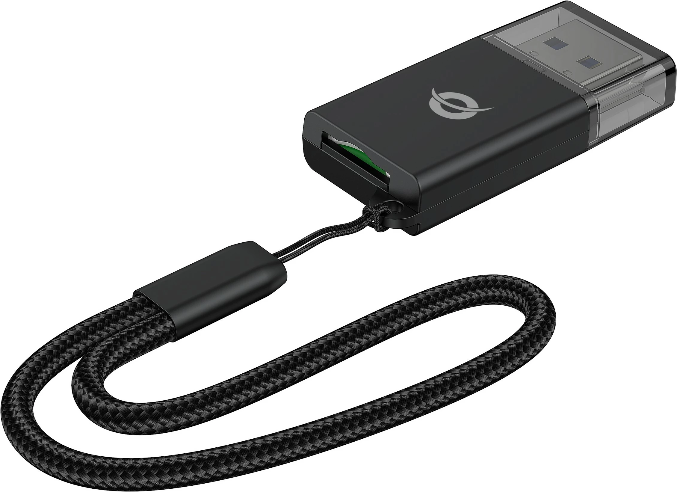 Bralnik kartic USB-A 3.0 za TF/Micro-SD, Conceptronic, črn