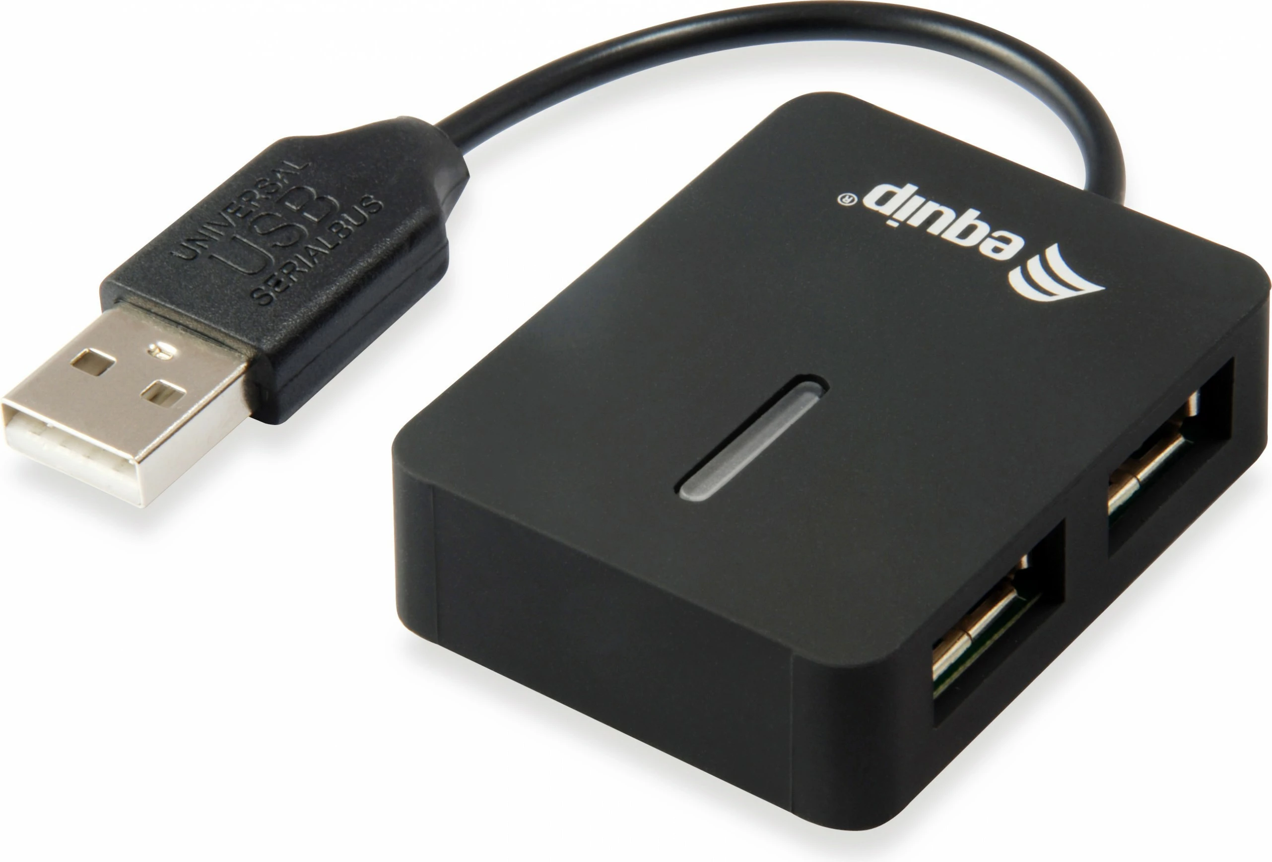 USB hub s 4 vrati Equip 128952, USB 2.0, 480 Mbit/s, črn