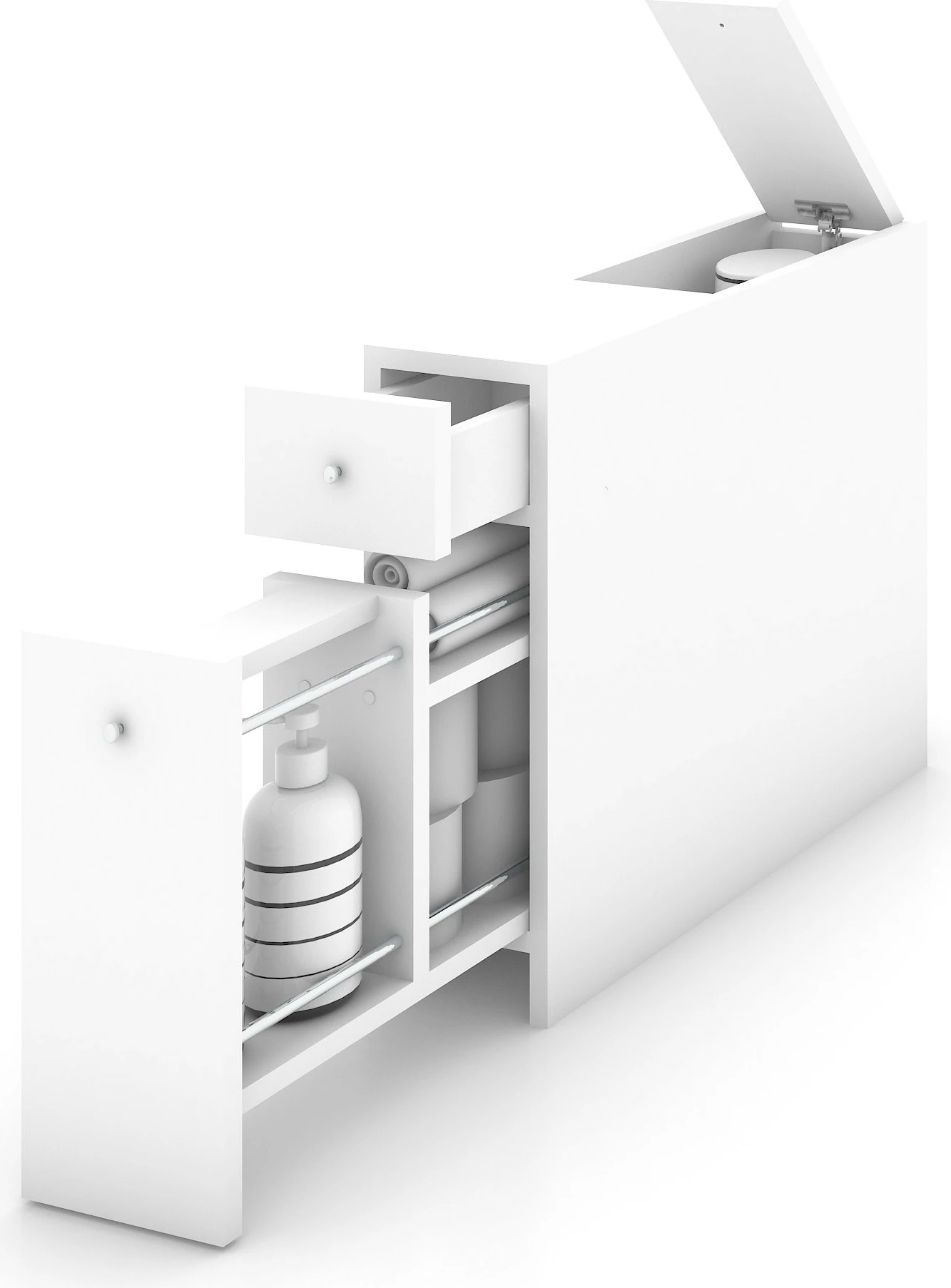 Kopalniška omarica Smart Hanah Home, bela