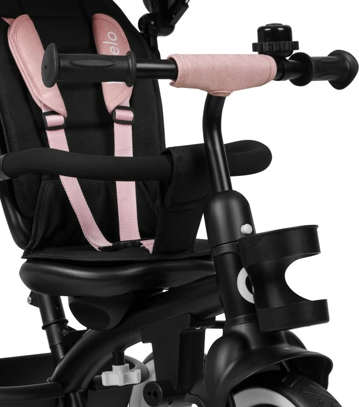 Tricikel za deklice Lionelo Berry Pink Rose, rožnat