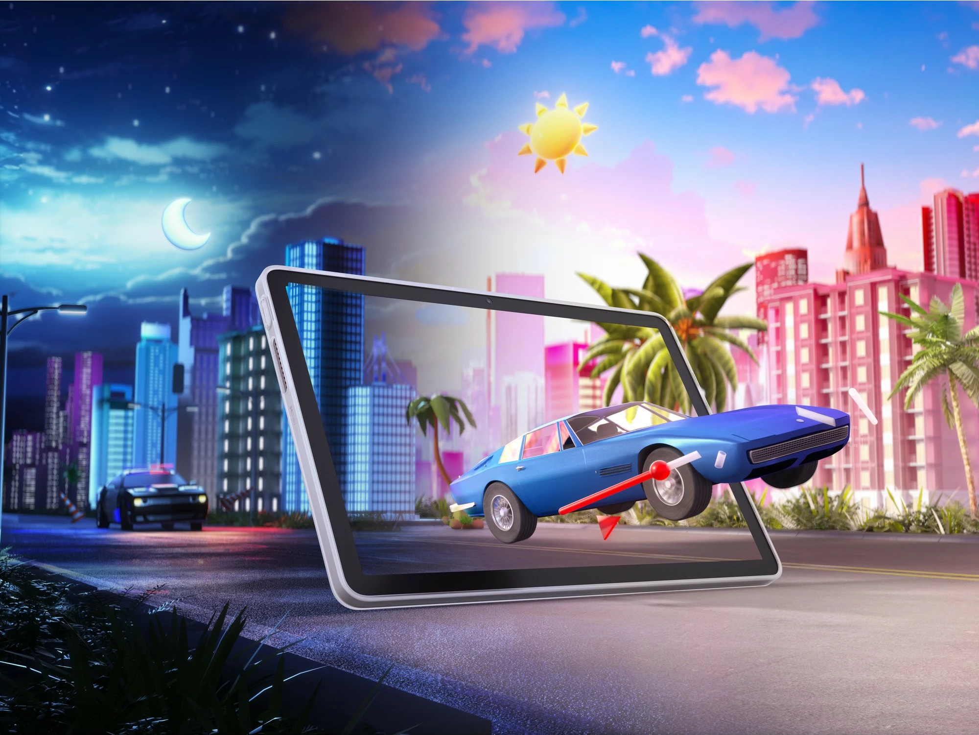 Tablet z 64 GB s ovitkom, črn — Lenovo