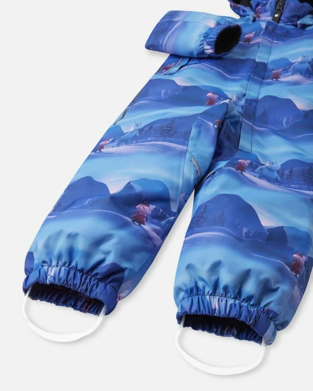 Zimski otroški kombinezon Reima Moomin Lyster Jr (5100011D-6301), moder