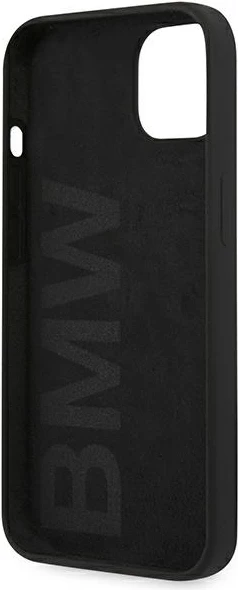Silikonski ovitek za telefon BMW Silicone Signature za iPhone 13 mini, 5,4", črn