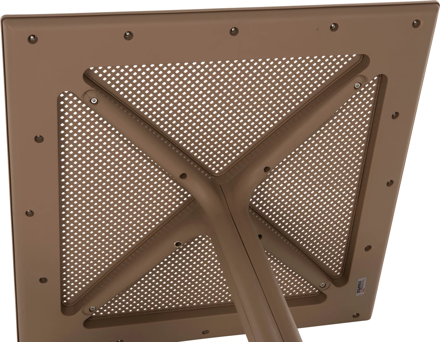 Kvadratna miza iz polipropilena za zunanje prostore LUNAR FH5930.14 kapučino 80x80x75Hcm