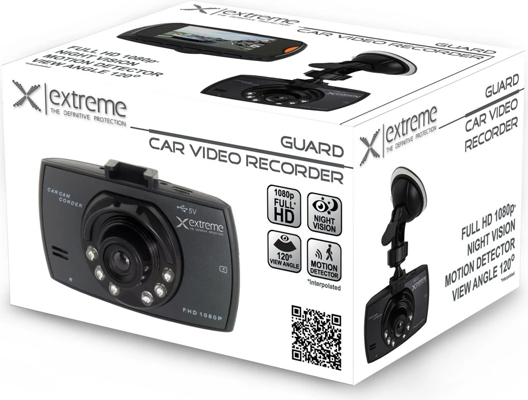 Registator vožnje Extreme XDR101, črn