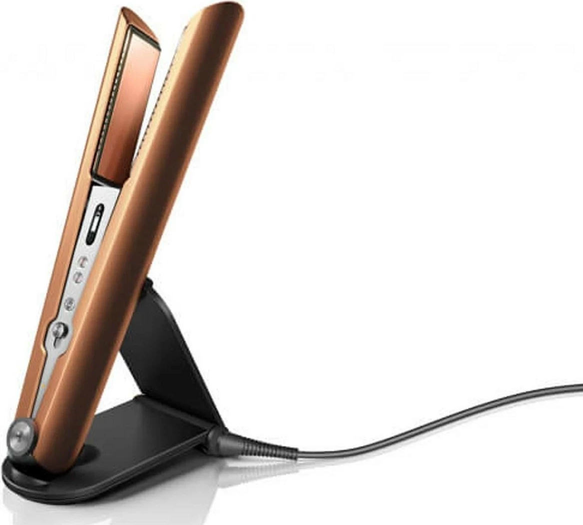 Plošča za ravnanje in kodranje las, Dyson Corrale, baker/pletivo (nikelj)