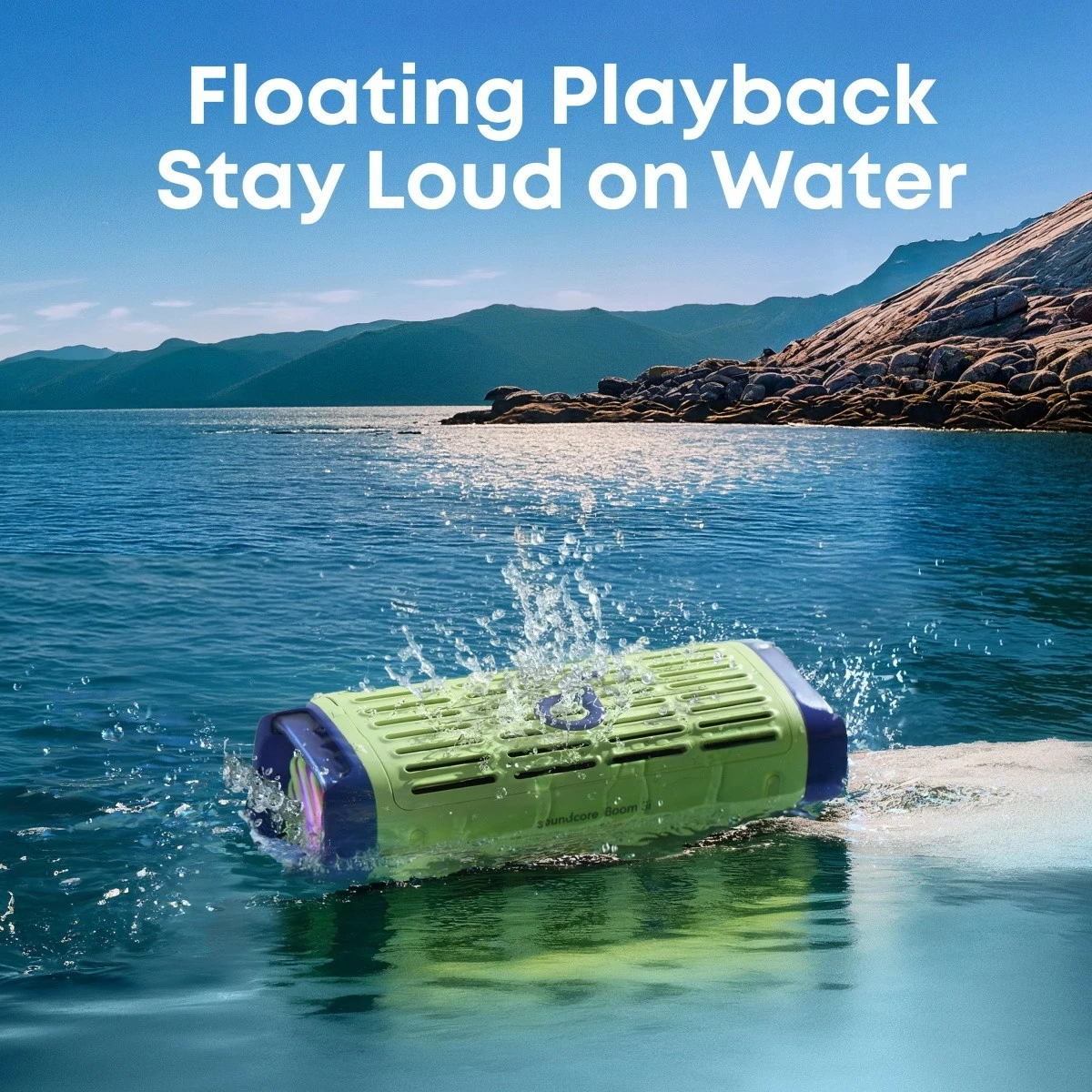 Prenosni zvočnik Anker Soundcore Boom 3i, Bluetooth, 16 ur baterije, zelen