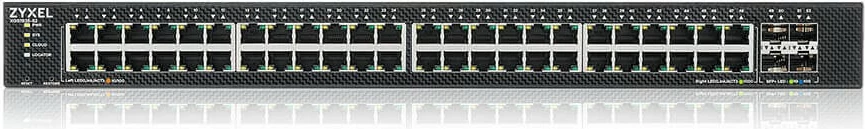 Upravljano omrežno stikalo Zyxel XGS1935-52-EU0101F, 48 priključkov Gigabit, 4 SFP+ 10GbE, 1U rack, črno