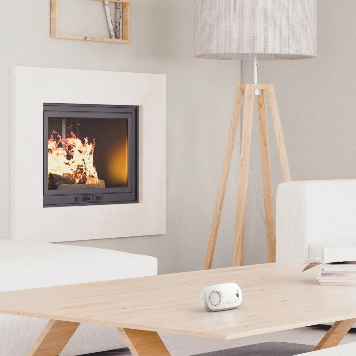 Detektor ogljikovega monoksida FireAngel FA3313-INT, na baterije, bel