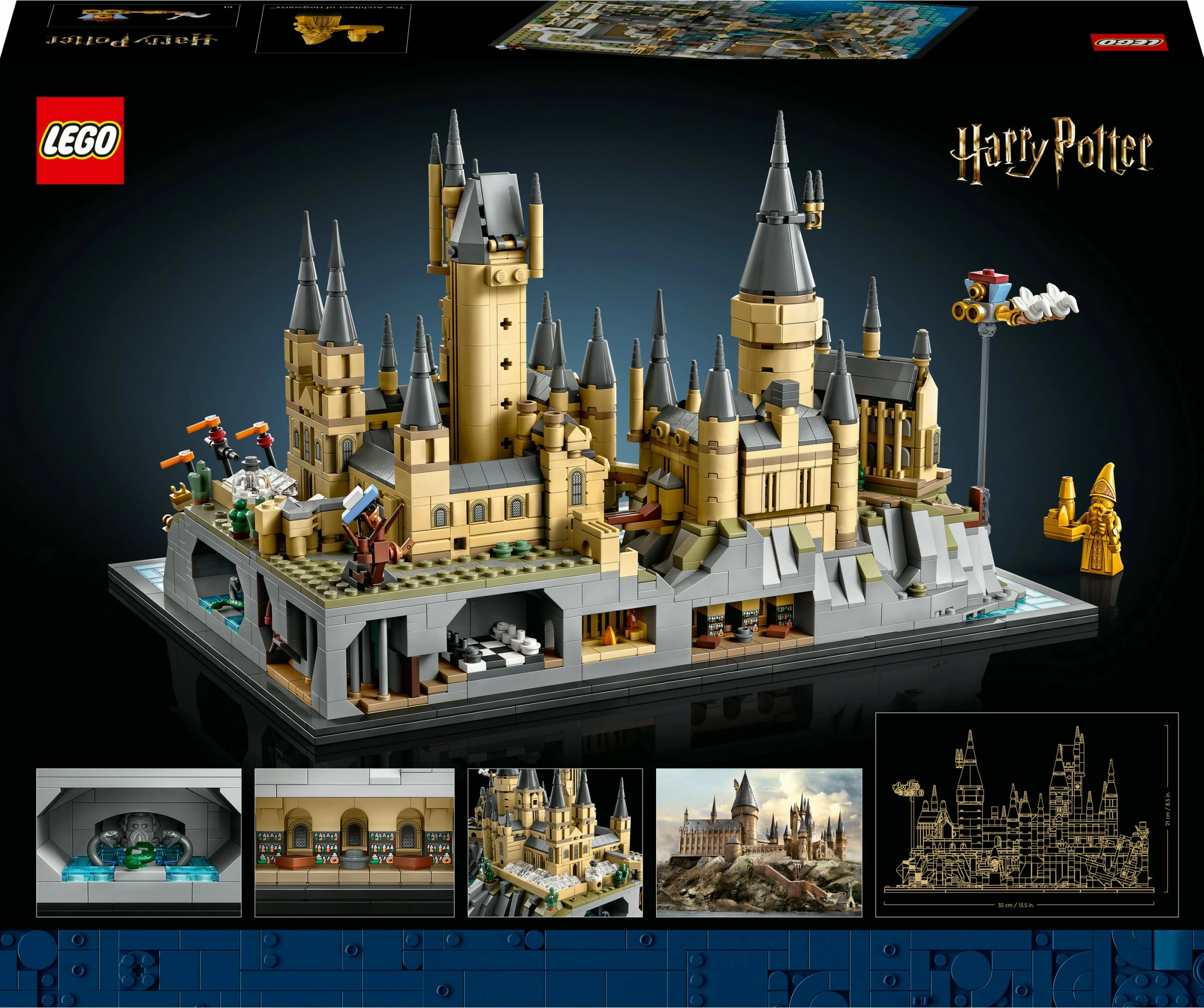 Set kipa gradnje Hogwarts™ Castle and Grounds, 2.660 kosov, večbarvno