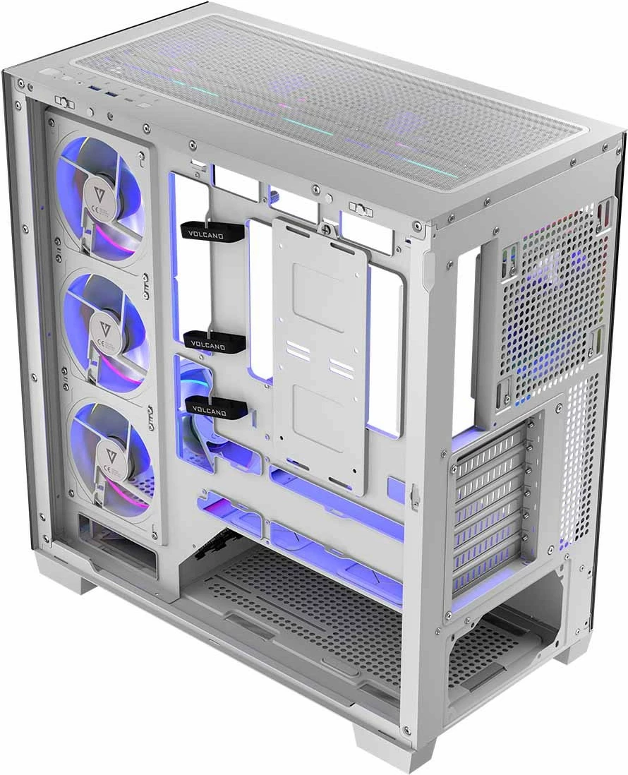 Računalniško ohišje, midi ohišje MODECOM Volcano Stellar 8F ARGB 20, belo