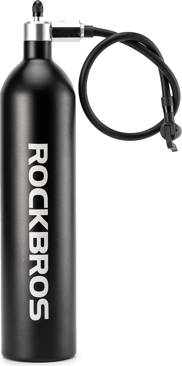 Tlakovni rezervoar za tubeless pnevmatike Rockbros 42310010001, 1,2 L, 200 PSI, črn