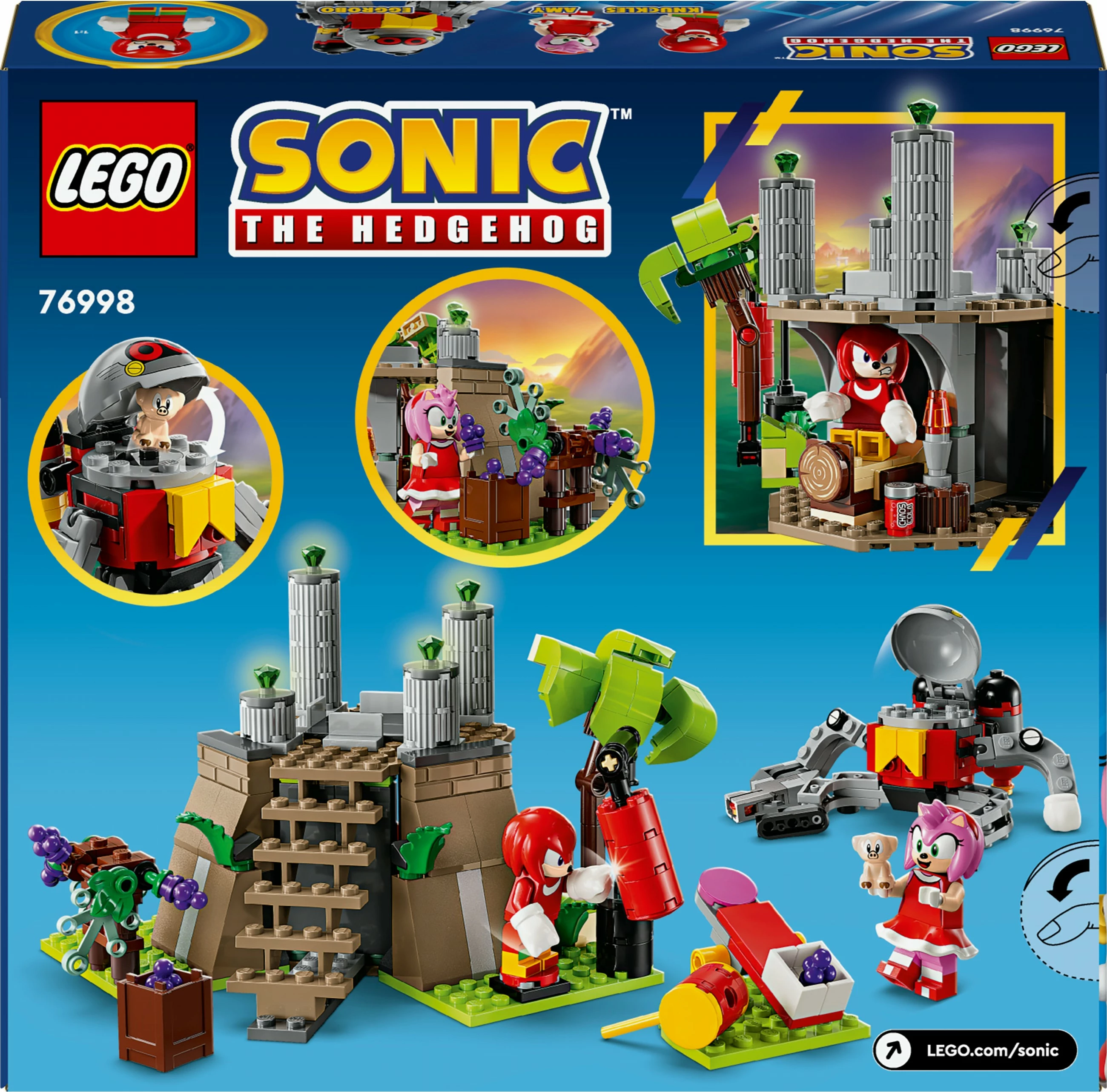 Set za gradnjo Knuckles in Master Emerald, LEGO Sonic the Hedgehog 76998, 325 delov, večbarven
