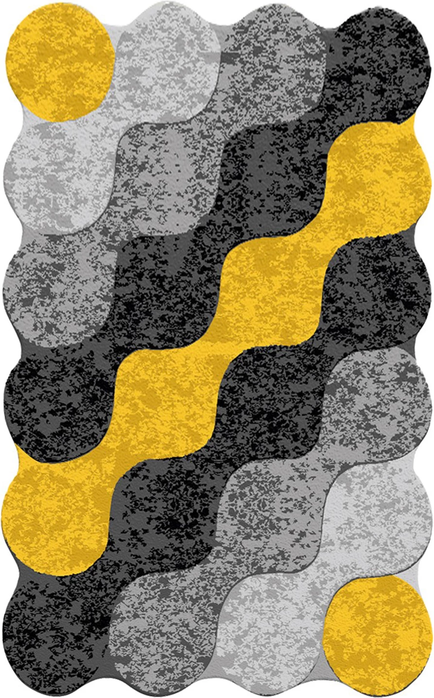 Preproga za hodnik, večbarvna, Conceptum Hypnose Circle Djt, 80 x 100 cm