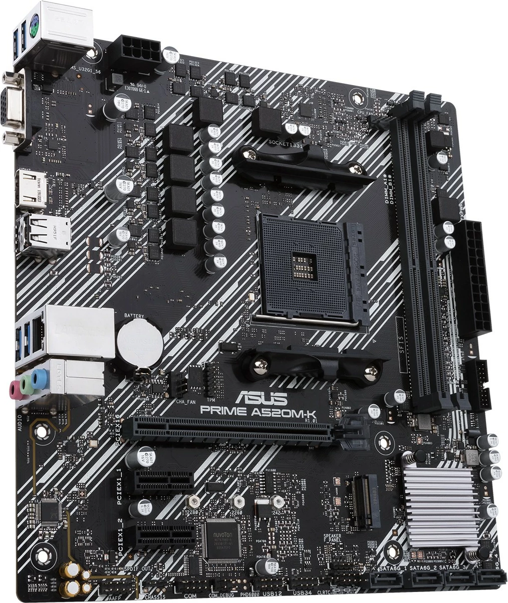 Matična plošča ASUS PRIME A520M-K, Socket AM4, micro ATX