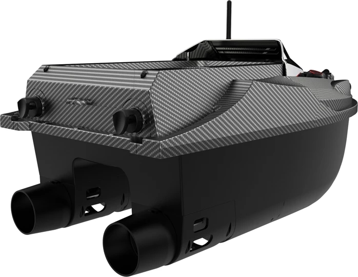 Čoln za raztros vabe z GPS in brezžičnim sonarjem, Flytec V080-Finder, baterija 20000 mAh, doseg 800 m, komplet, črn