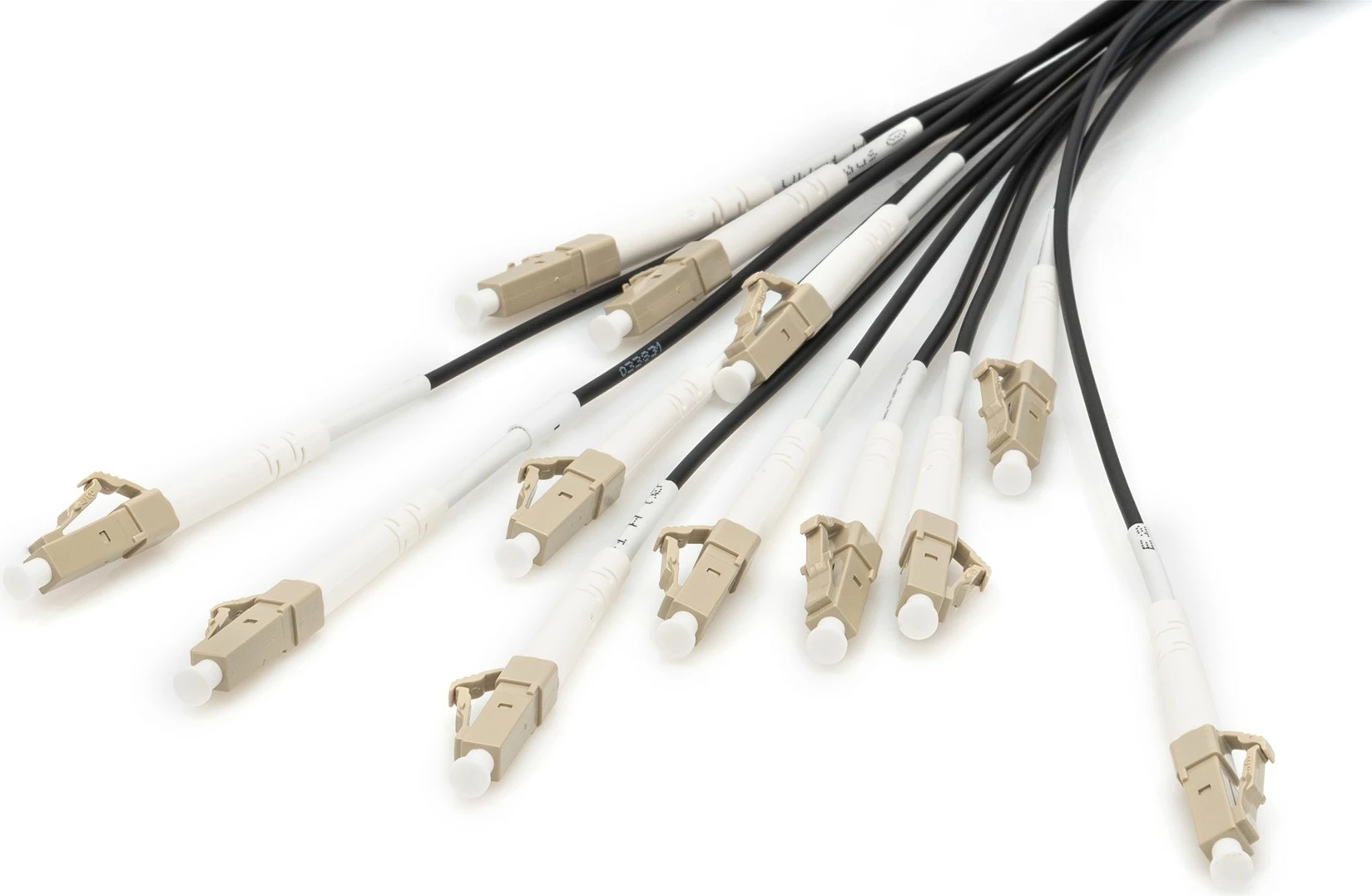 Optični patch kabel, 100 m, OM4, 12 vlaken, LC-UPC, črn, Digitus LWL Patchkabel