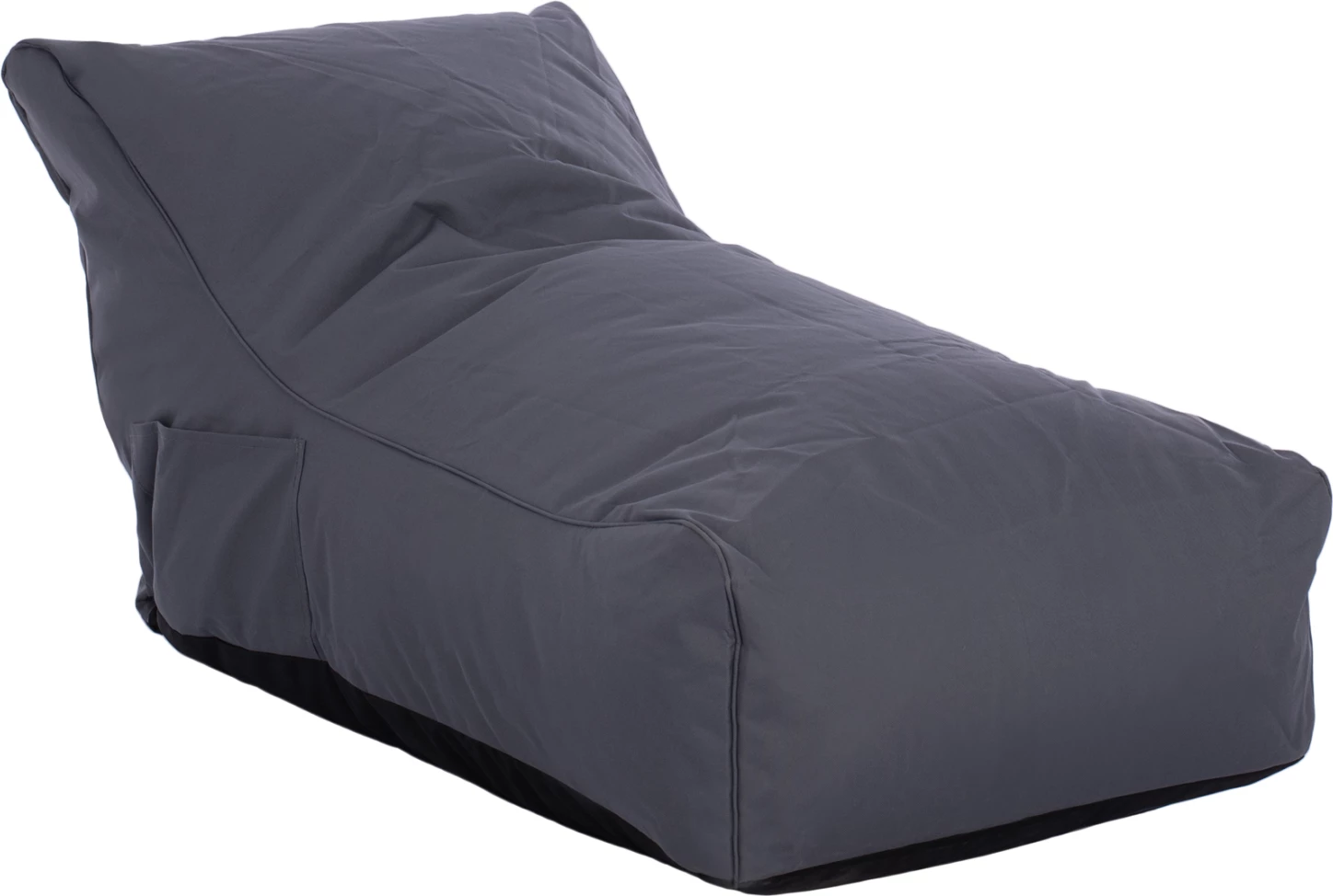 Vodoodporen puf Bloom, siva, 106x70x61 cm