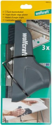 Ravnilec robov z tremi rezili, Wolfcraft 4009000, grafit