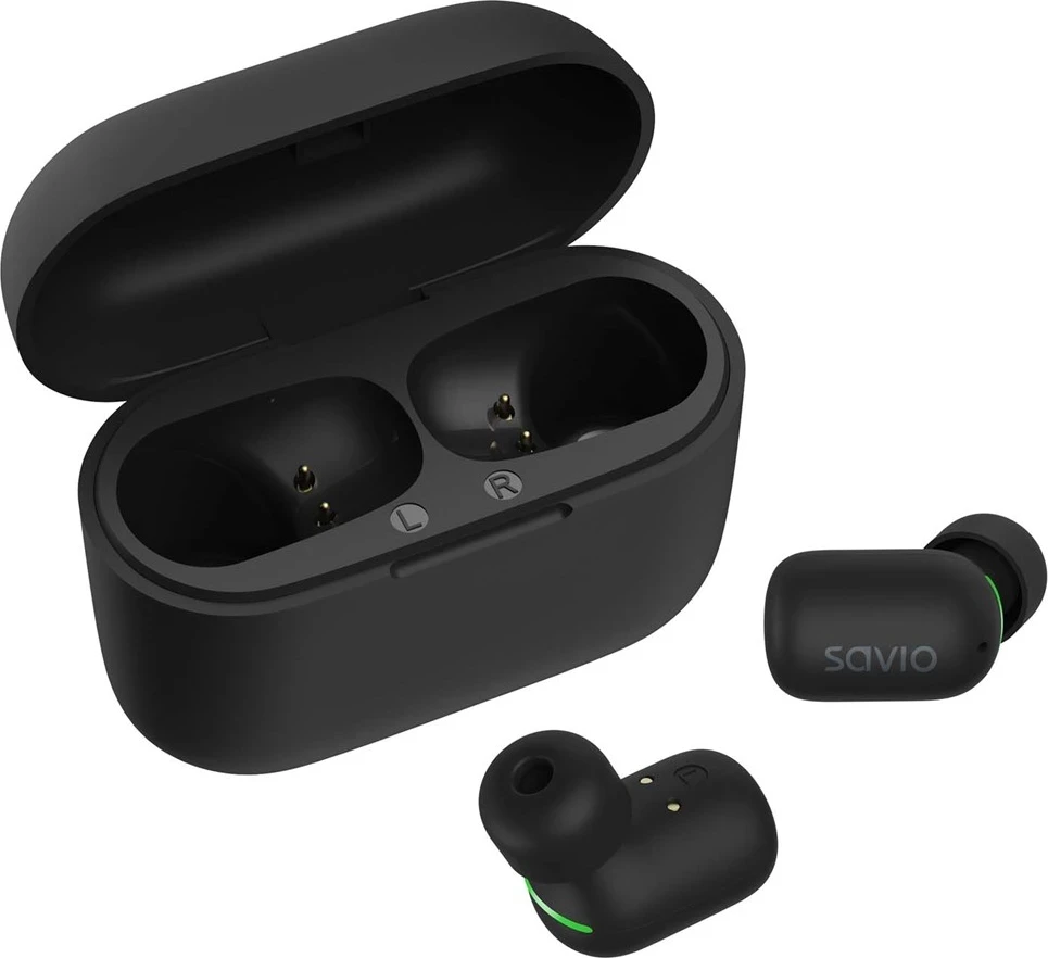 Brezžične slušalke Savio TWS-09, Bluetooth, črne