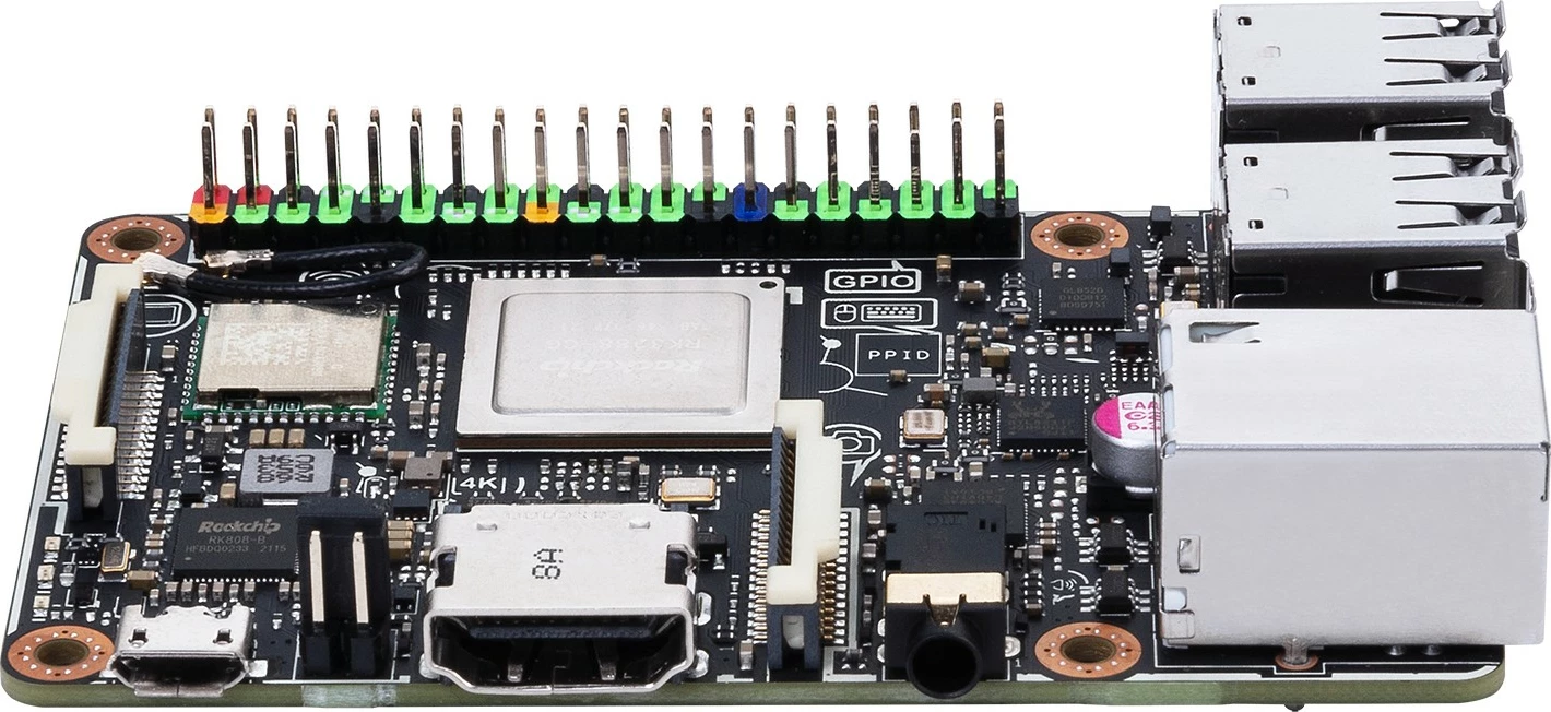 Plošča za razvoj ASUS Tinker Board S R2.0, 2 GB RAM, 16 GB eMMC, Wi‑Fi, Bluetooth, črna