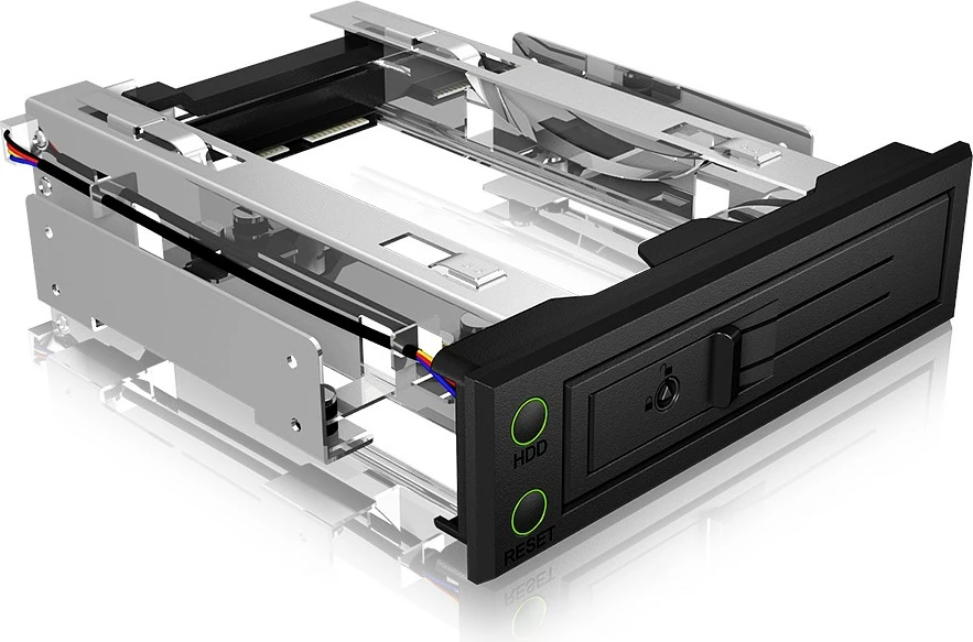 Kletka za HDD 3,5" ICY BOX IB-166SSK-B, SAS/SATA III, Hot-swap, črna