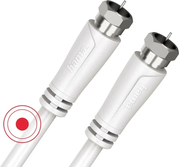 Antenski kabel 90 dB, 1,5 m, bel, Hama