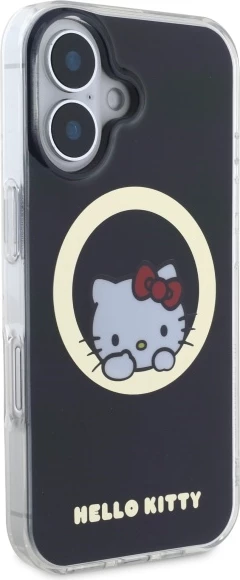 Ovitek IML Sweet Kitty Hello Kitty, MagSafe, za iPhone 16, črn