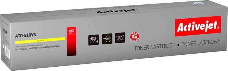 Zamenljivi toner za tiskalnike Oki, Activejet ATO-510YN, rumen