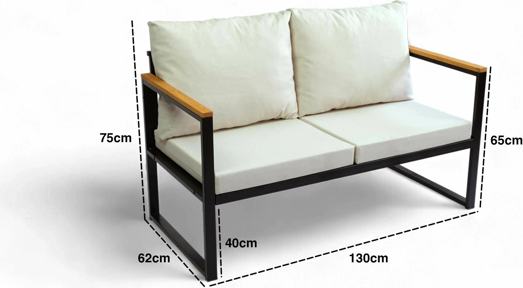 Set lounge za vrt, bež, Skye Decor CPT5548-130