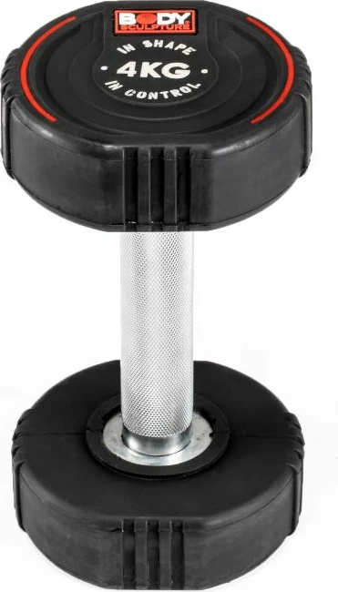 Dumbbell iz TPU za moške in ženske, Body Sculpture, črn