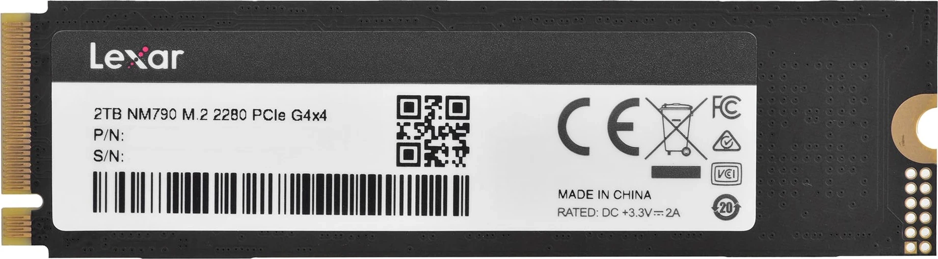 SSD 2TB M.2 PCI Express 4.0 Lexar NM790