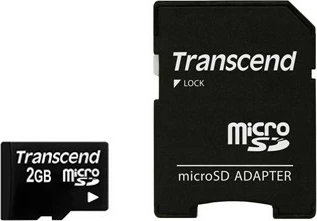 microSD kartica Transcend 2GB, črna
