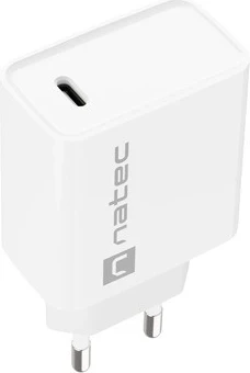 Hitri polnilec 20W USB-C, Natec Ribera, bel