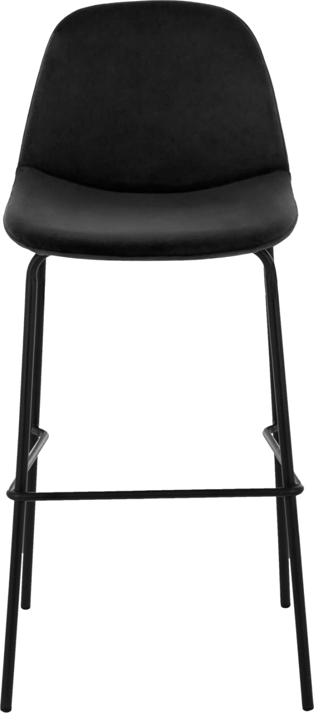 Stol Vincent FH8579.14, žamet črna, kovinski okvir 56,5x47x106 cm, set 4 kosov