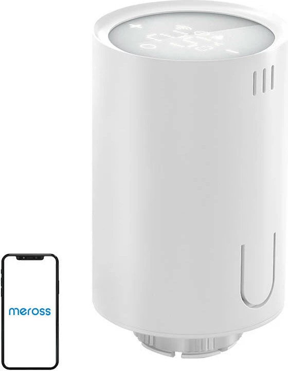 Pametna termostatska ventil Meross MTS150HHK Starter Kit, z vmesnikom, bela