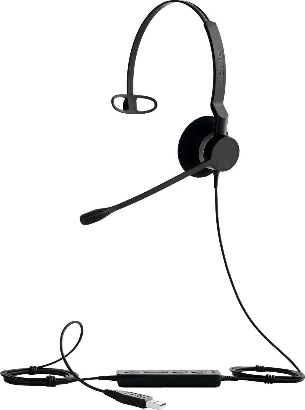 Slušalke mono za poslovno rabo Jabra BIZ 2300 USB MS, črne
