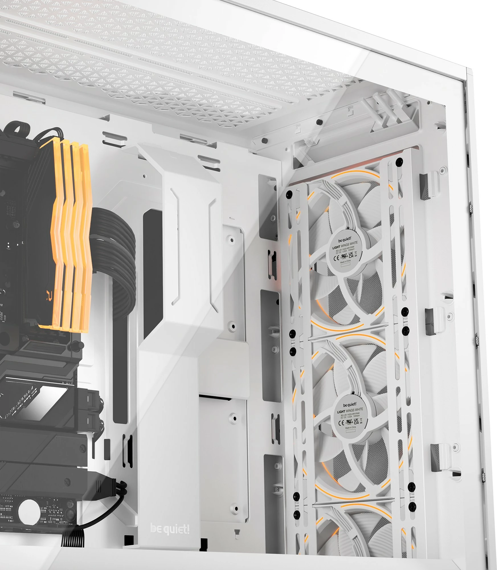 Ohišje Shadow Base 800 FX White be quiet!, Midi Tower, ATX, EATX, micro ATX, Mini-ITX, belo